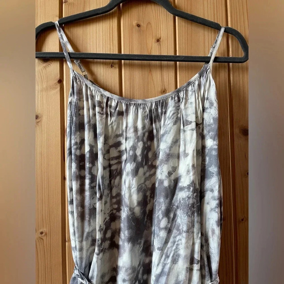 FATE gray cloud tie dye swing mini dress with belt size M NWT - Picture 7 of 12